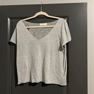 Urban outfitters extra small vneck gray top